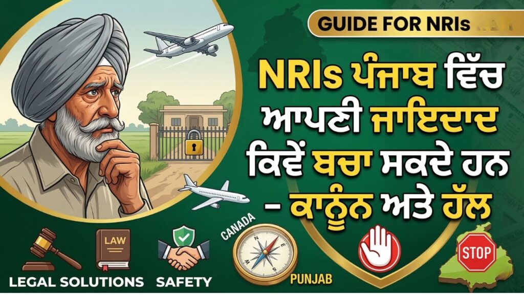 NRIs ਪੰਜਾਬ ਵਿੱਚ ਆਪਣੀ ਜਾਇਦਾਦ ਕਿਵੇਂ ਬਚਾ ਸਕਦੇ ਹਨ – ਕਾਨੂੰਨ ਅਤੇ ਹੱਲ