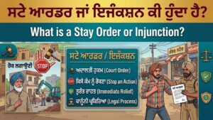 Read more about the article How to Get Stay Order from Court in Punjab? (ਅਦਾਲਤ ਤੋਂ ਸਟੇ ਆਰਡਰ ਕਿਵੇਂ ਲਿਆ ਜਾਂਦਾ ਹੈ?)