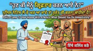 Read more about the article ਪੁਲਿਸ ਨੋਟਿਸ ਲੈ ਕੇ ਘਰ ਆ ਜਾਵੇ — ਤੁਰੰਤ ਕੀ ਕਰਨਾ ਚਾਹੀਦਾ ਹੈ?