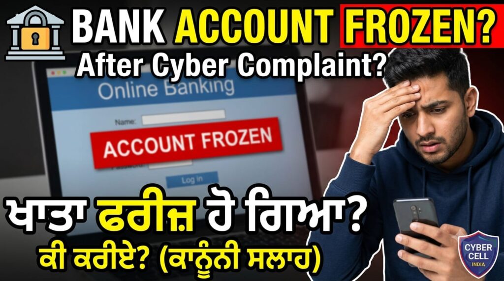 Bank Account Freeze After Cyber Complaint